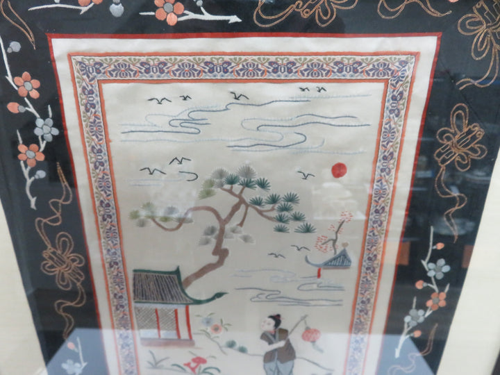 Asian Embroidery on Silk