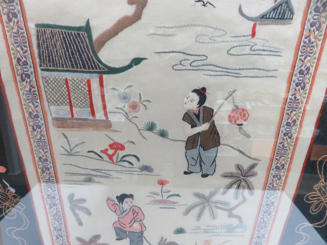 Asian Embroidery on Silk