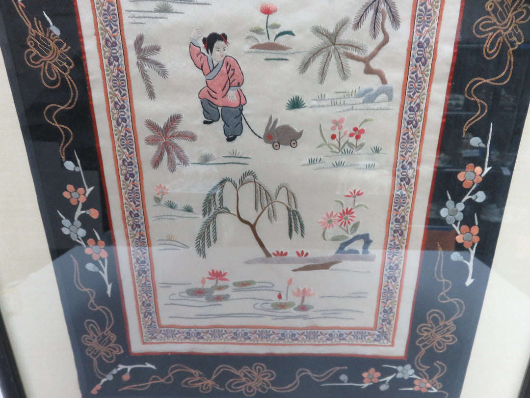 Asian Embroidery on Silk