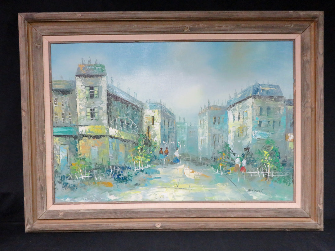 Vintage Original French Street Scene
