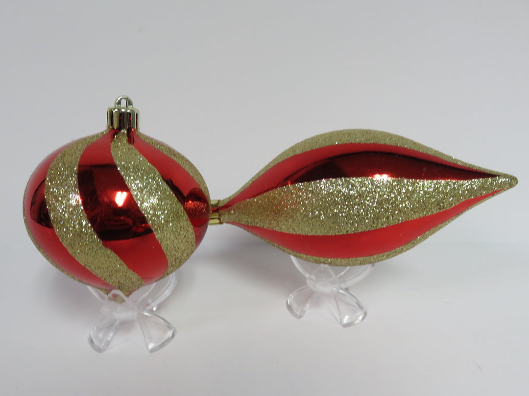 Set of Red and Gold Ornaments