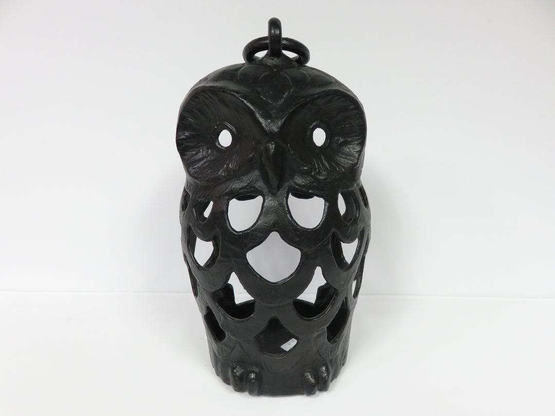 Large Metal Owl Lantern