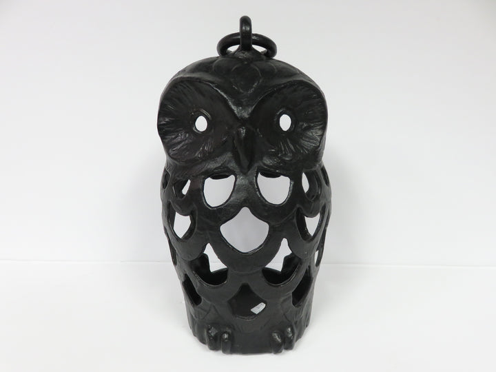 Large Metal Owl Lantern