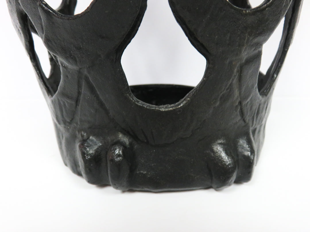 Large Metal Owl Lantern