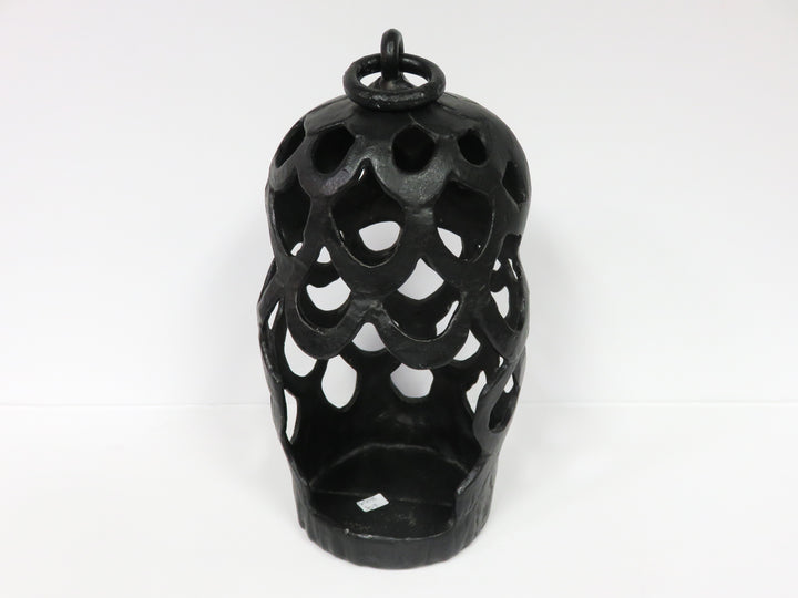Large Metal Owl Lantern