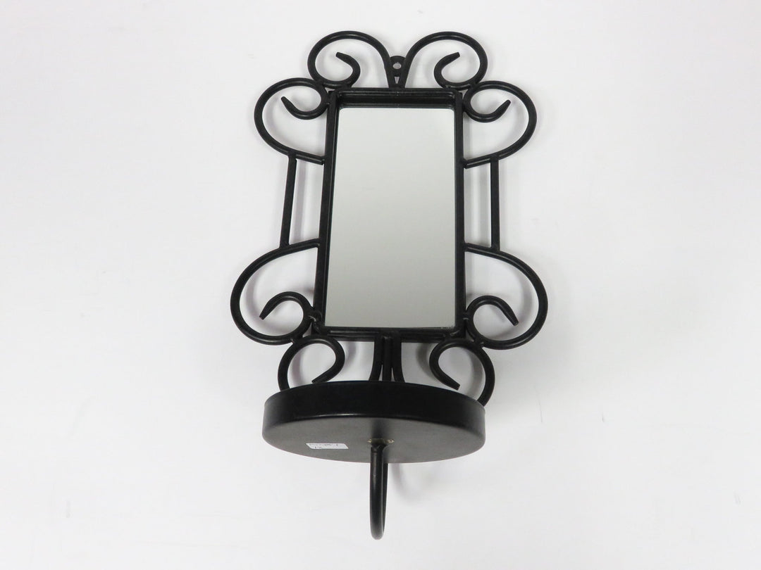 Mirrored Metal Wall Mounted Candleholder