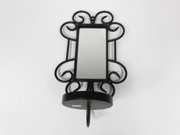 Mirrored Metal Wall Mounted Candleholder
