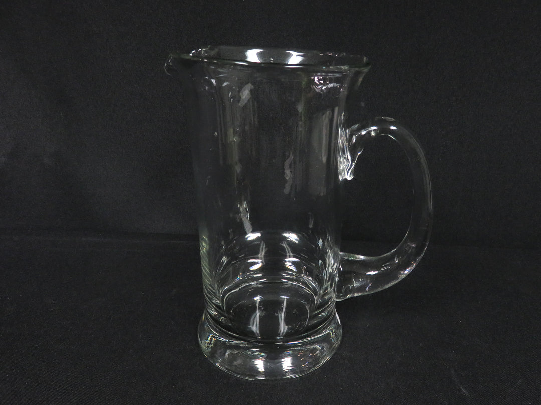 Cylindrical Glass Pitcher