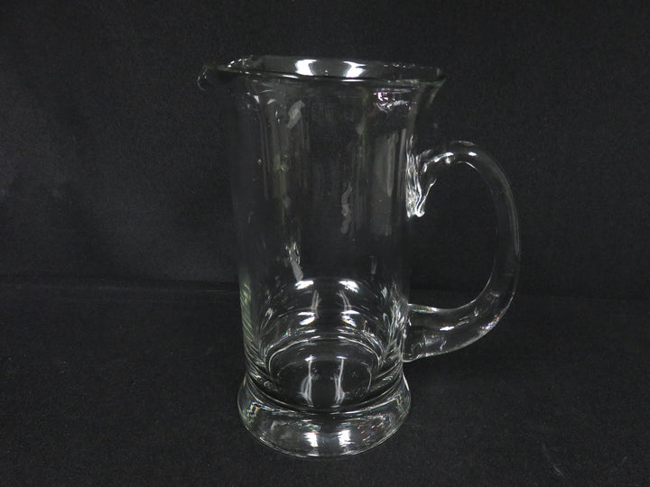 Cylindrical Glass Pitcher