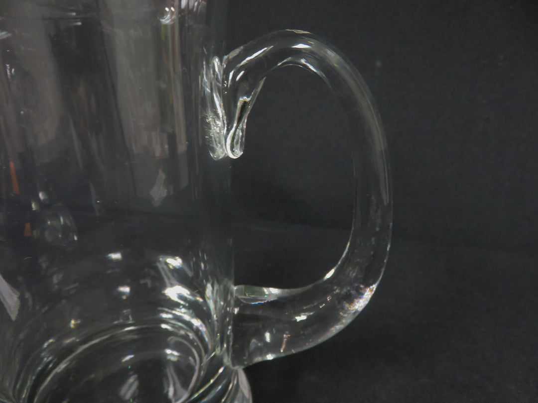 Cylindrical Glass Pitcher