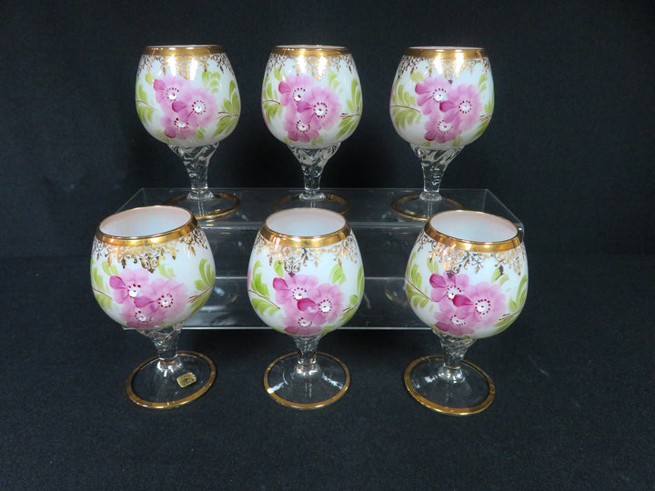 Italian Hand Painted Goblets