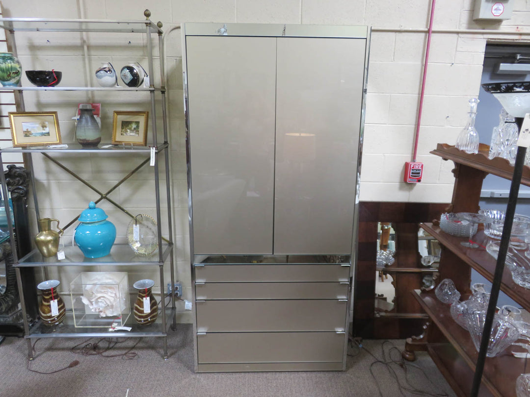 Frosted Glass Armoire