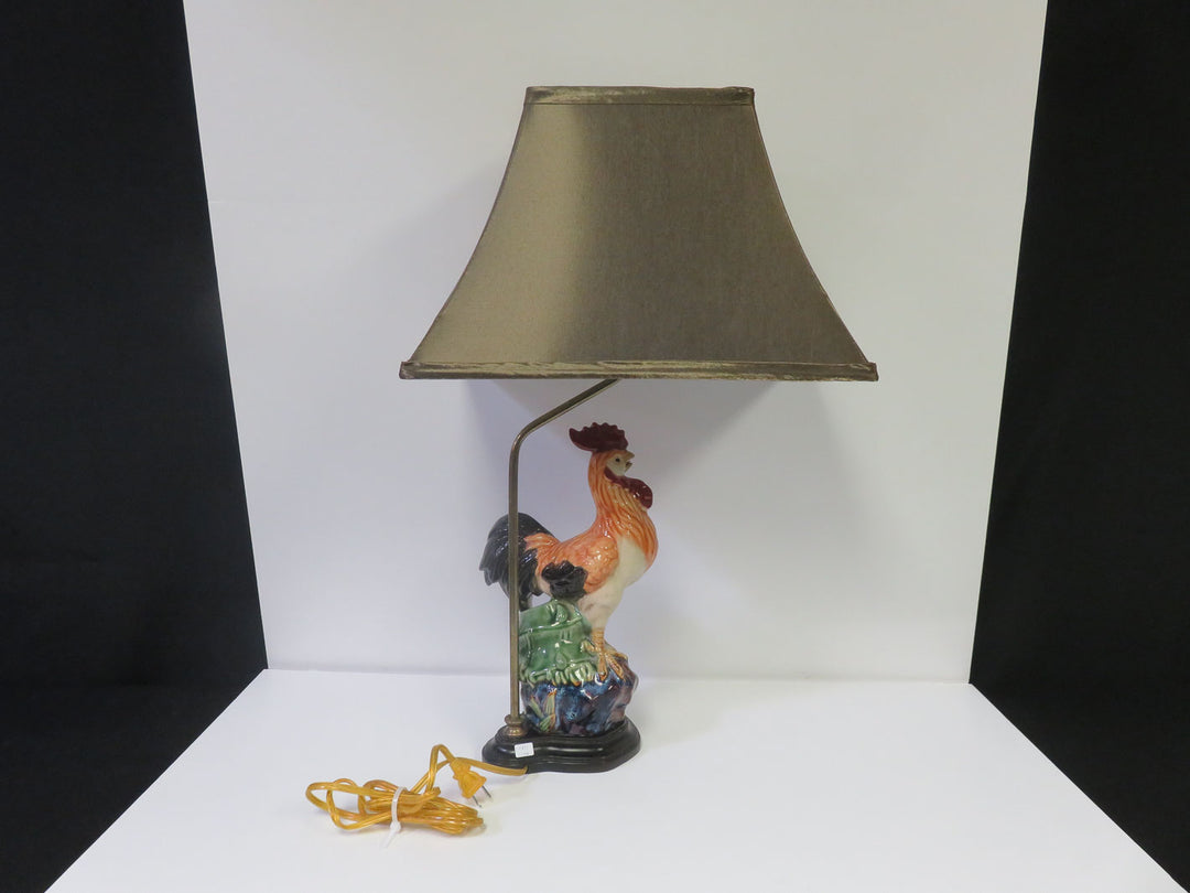 Colorful Rooster Table Lamp