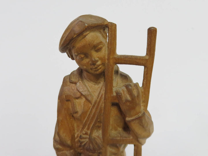 Chimney Sweep Wood Carving