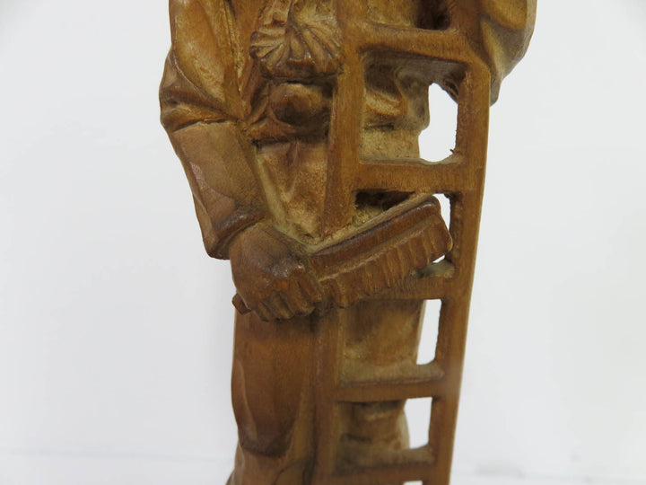 Chimney Sweep Wood Carving