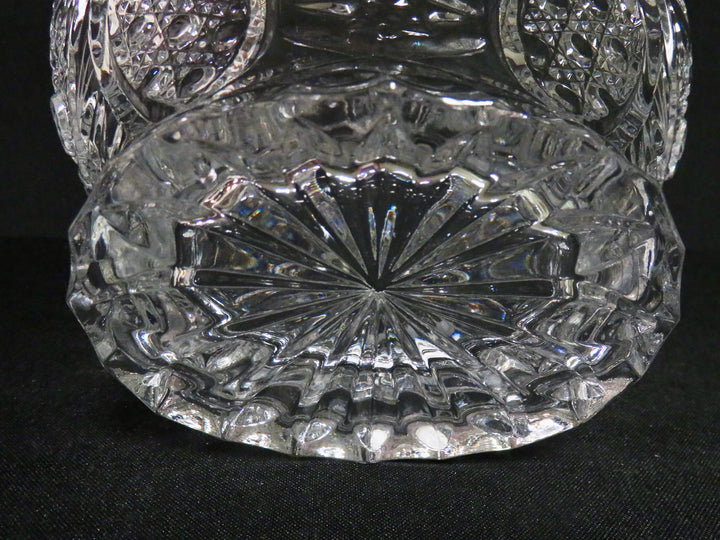 Oval Glass Covered Bowl