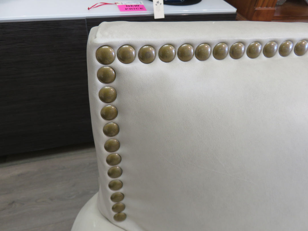 Custom Parchment Leather Sofa