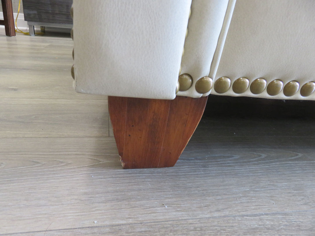 Custom Parchment Leather Sofa