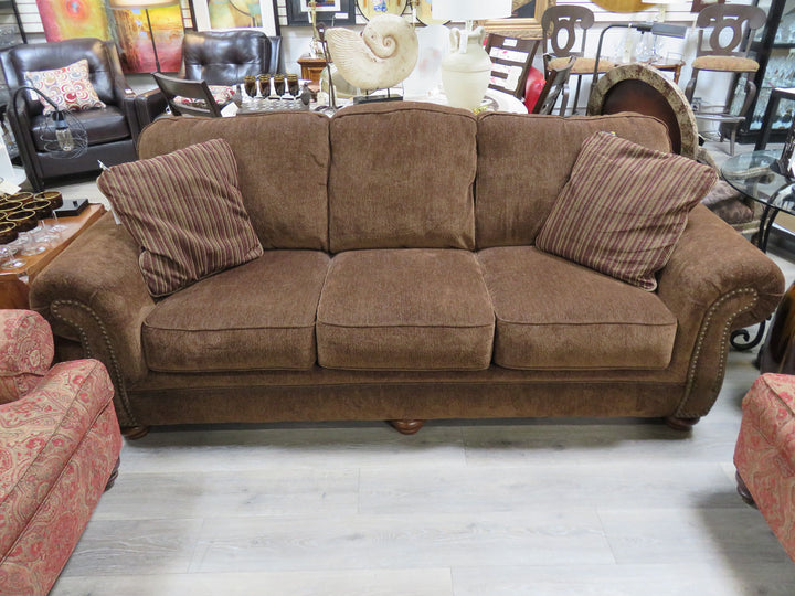 Brown Chenille Sofa - NEW PRICE!
