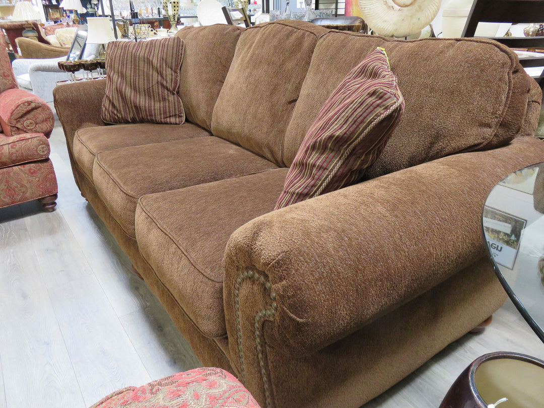 Brown Chenille Sofa - NEW PRICE!