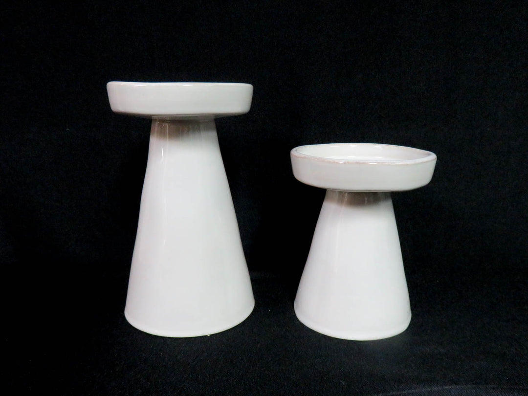 Crate & Barrel Candleholder Duo