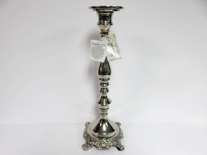 Elegant Cast Metal Candlesticks