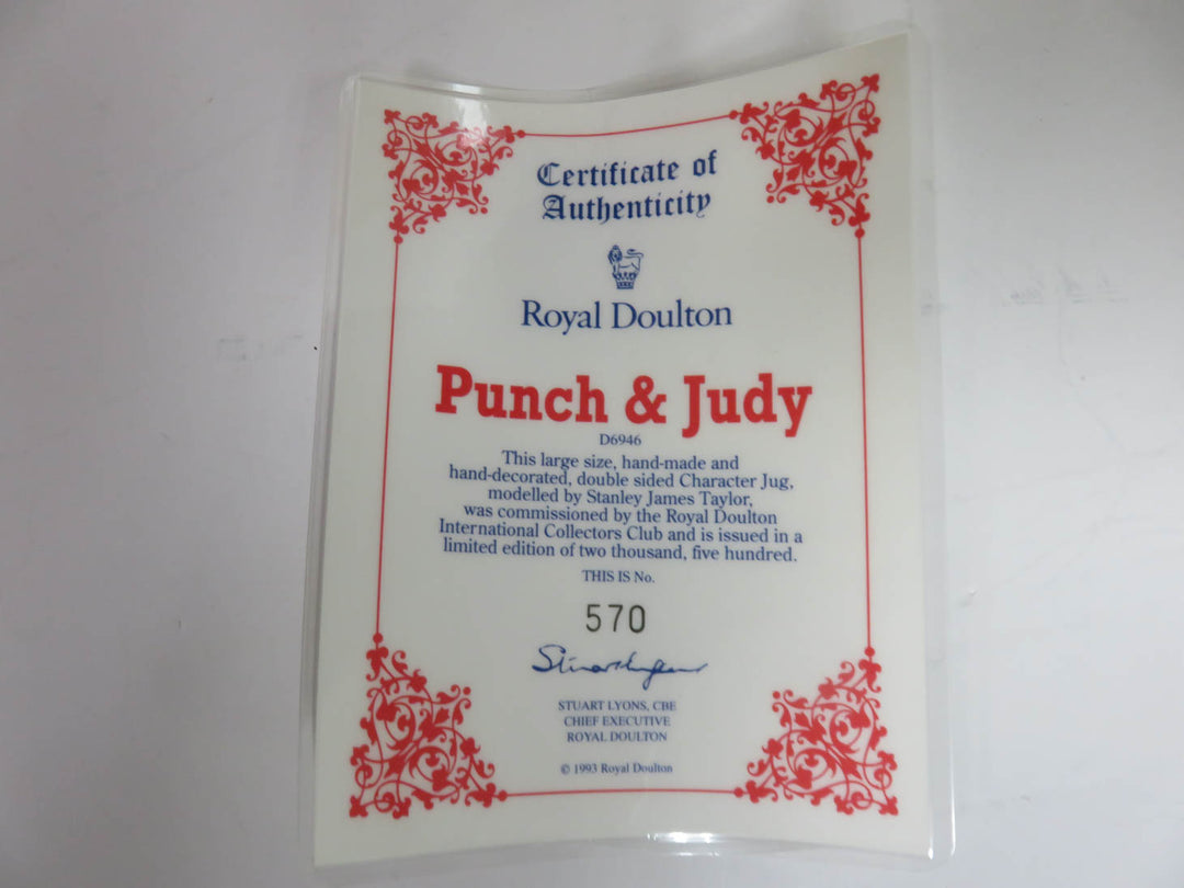 Royal Doulton Punch & Judy Jug