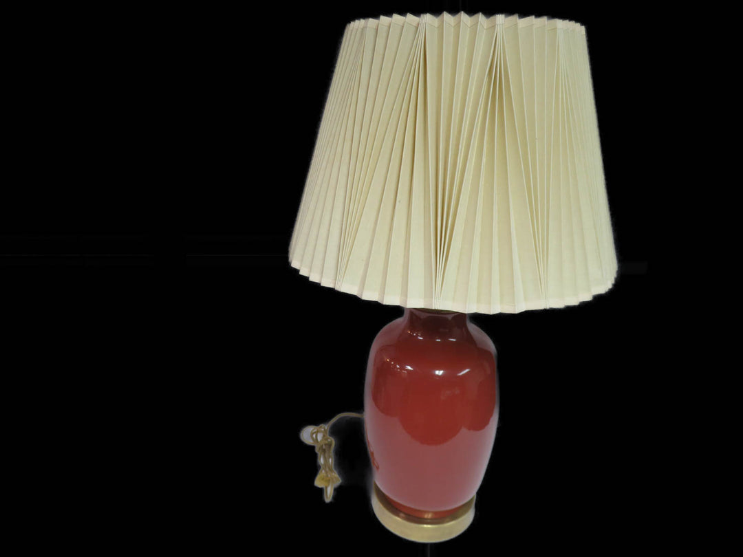 Rustic Red Table Lamp