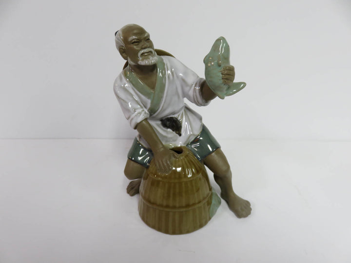 Mudman Fish & Basket Figurine