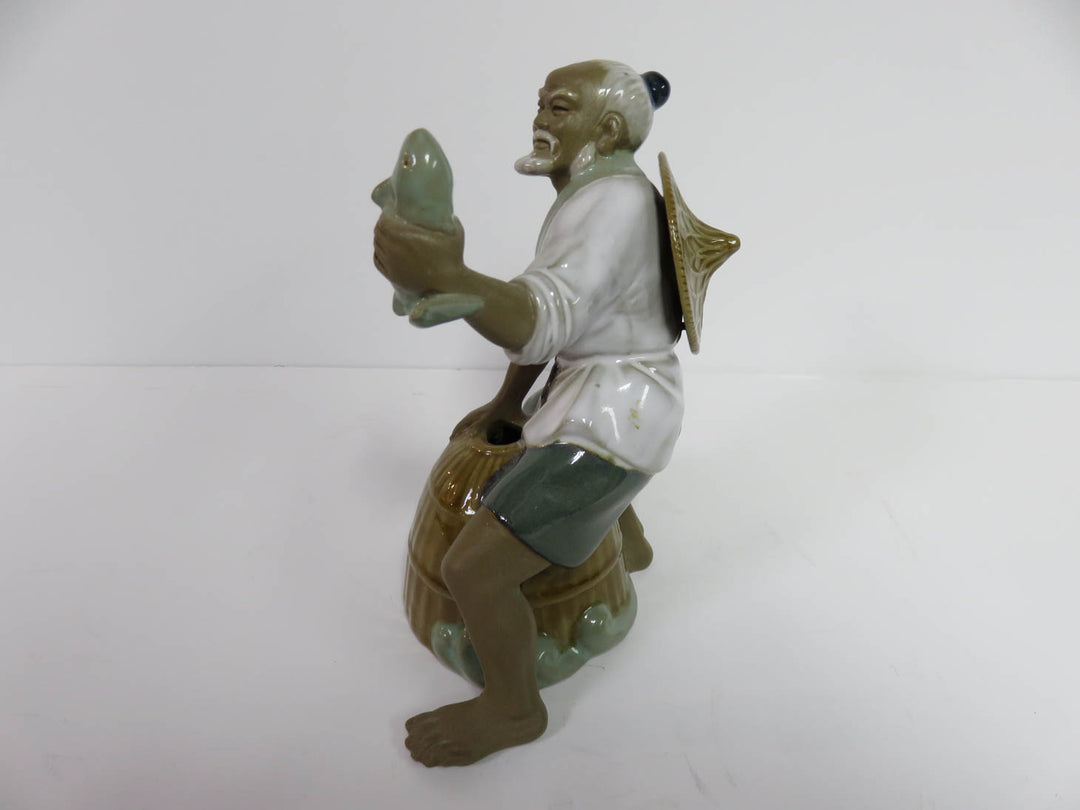 Mudman Fish & Basket Figurine