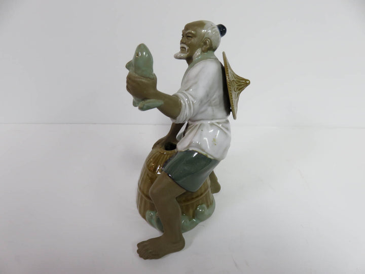Mudman Fish & Basket Figurine