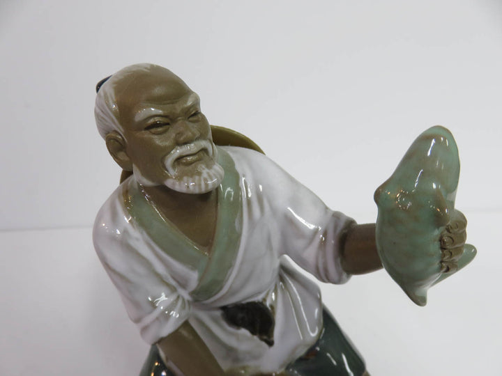 Mudman Fish & Basket Figurine