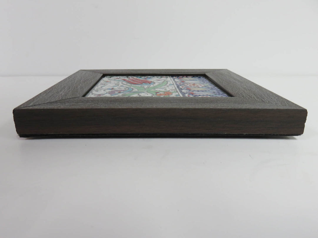 Framed Turkish Floral Tile