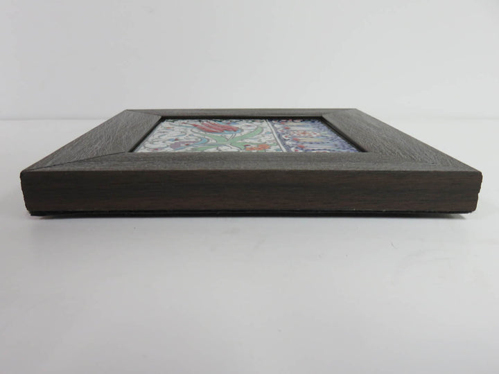 Framed Turkish Floral Tile