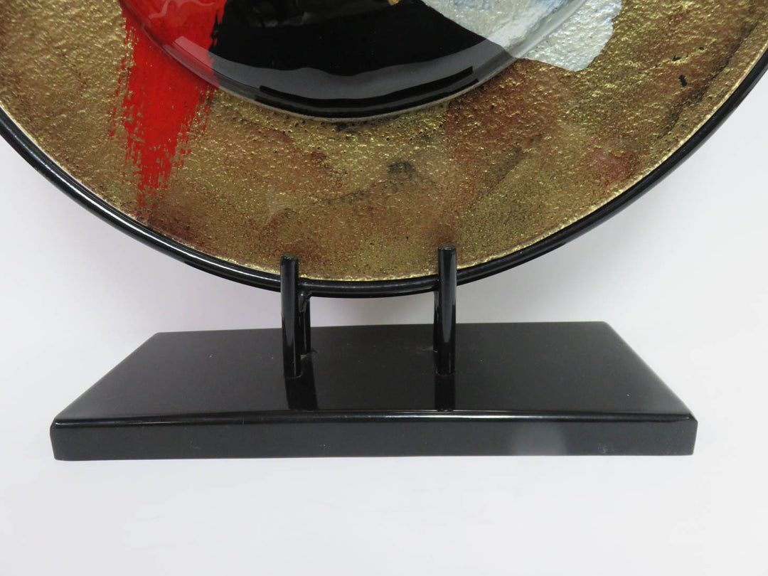 Art Glass Vase on Stand