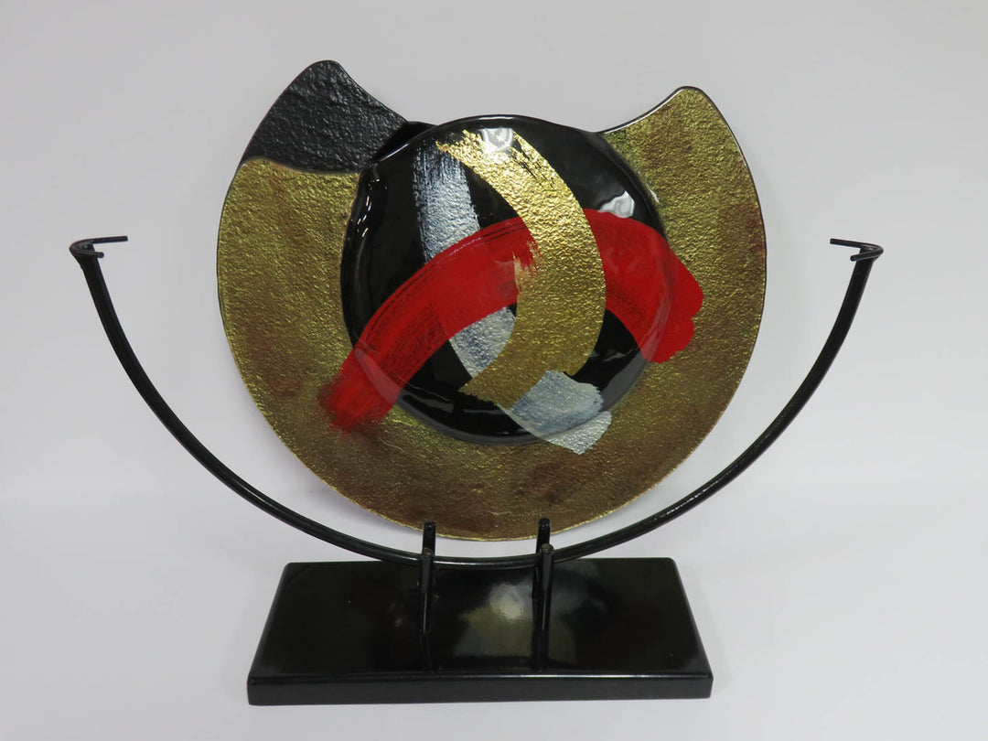 Art Glass Vase on Stand