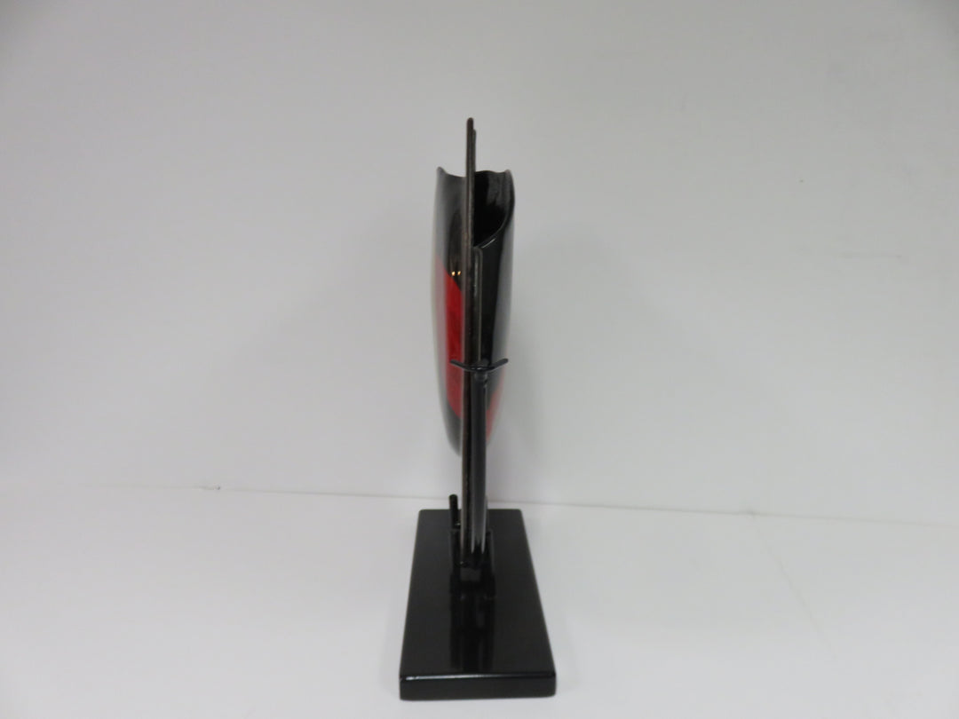 Art Glass Vase on Stand