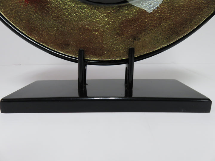 Art Glass Vase on Stand