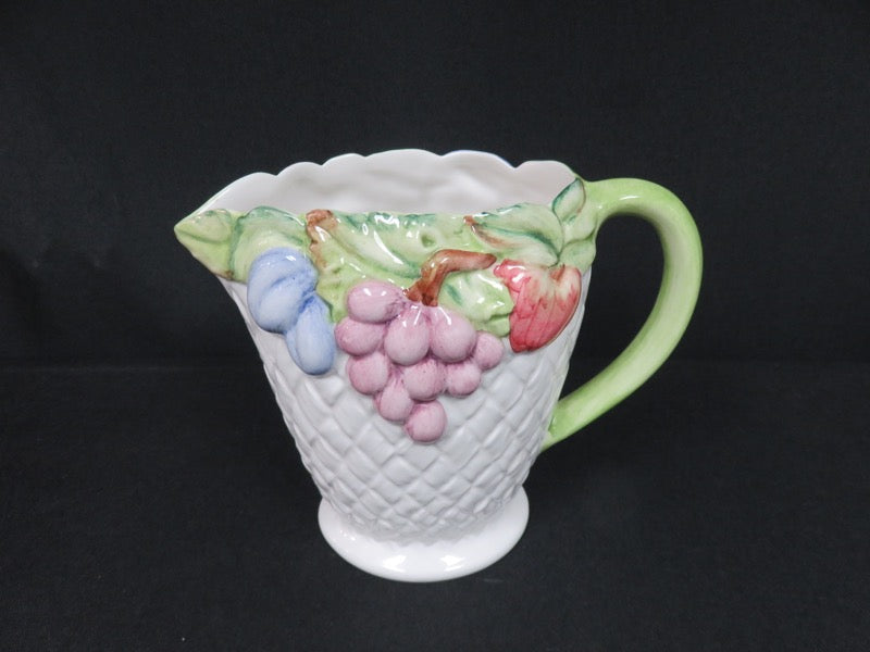 Basket Weave Ceramic Pitcher