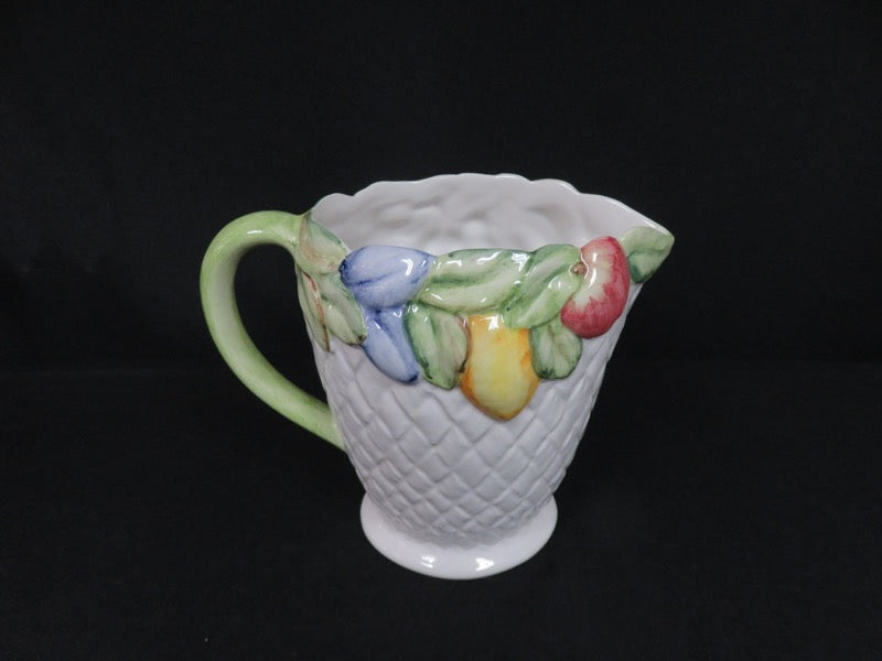 Basket Weave Ceramic Pitcher
