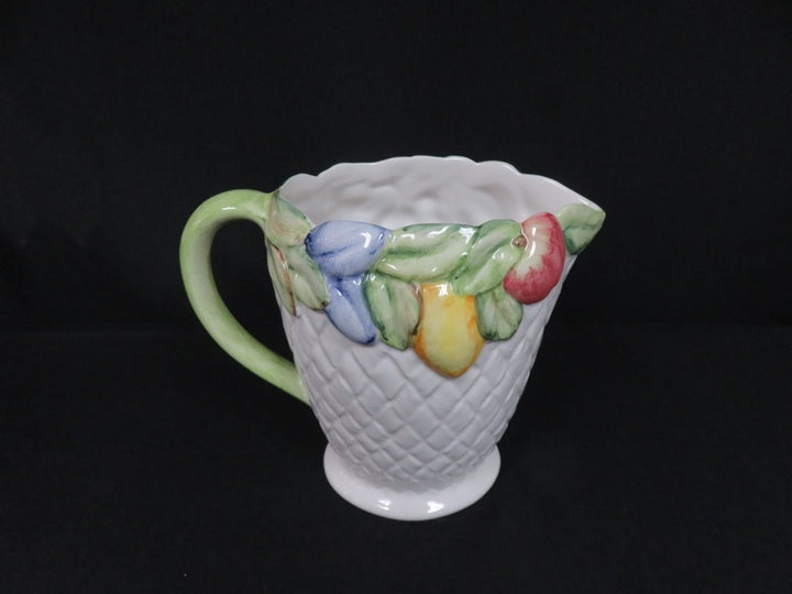 Basket Weave Ceramic Pitcher