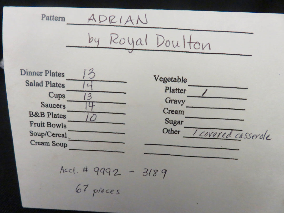 Royal Doulton "Adrian" China Set
