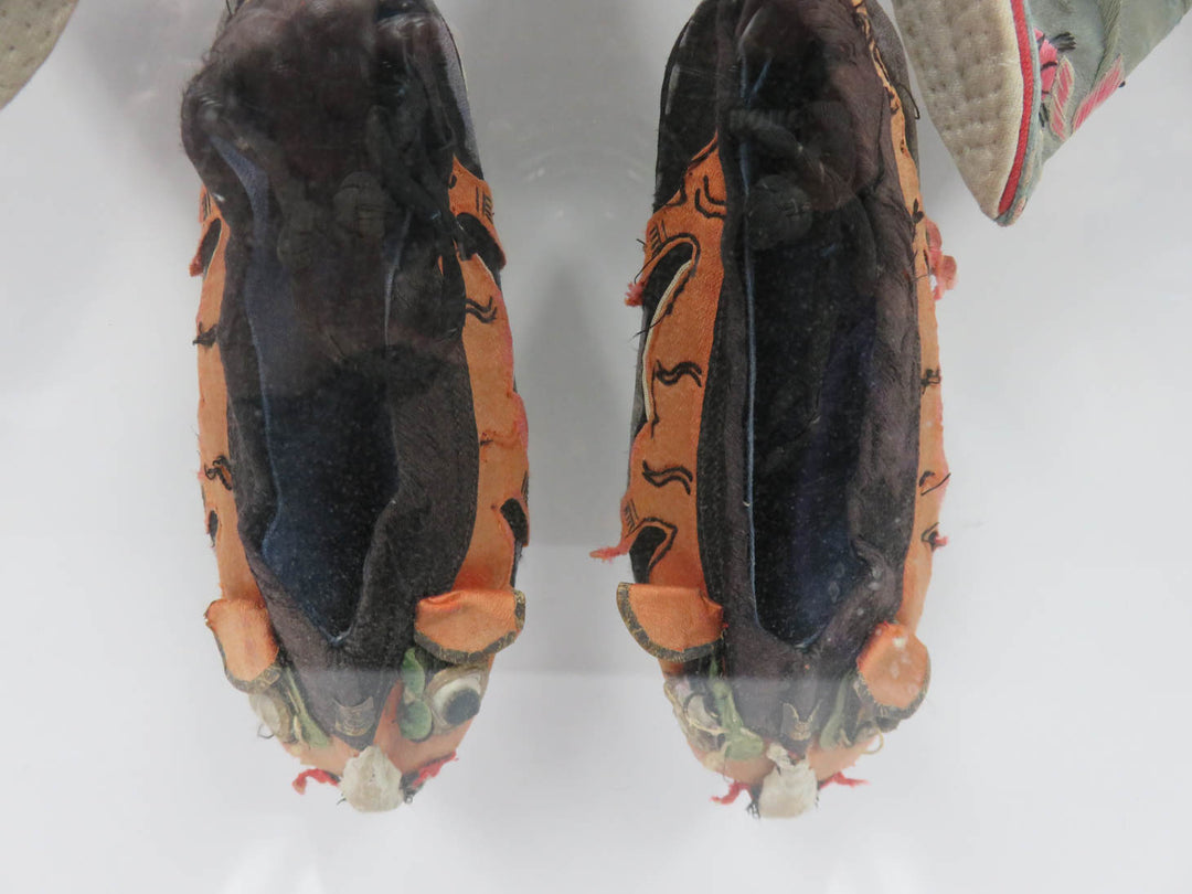 Antique Chinese Silk Lotus Slippers