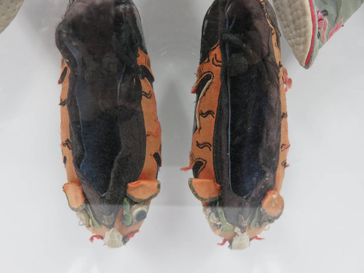 Antique Chinese Silk Lotus Slippers