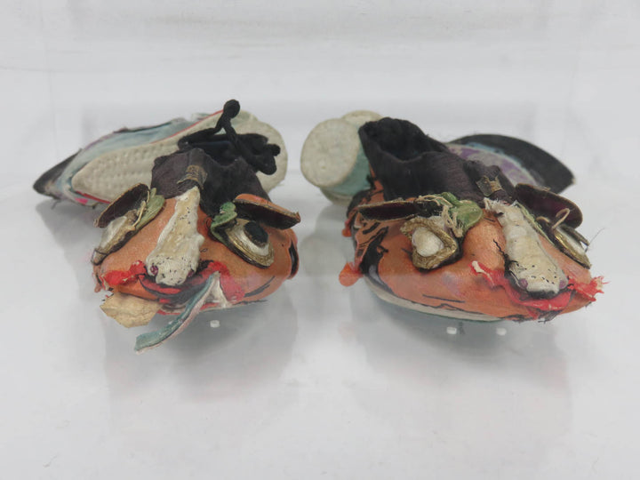 Antique Chinese Silk Lotus Slippers