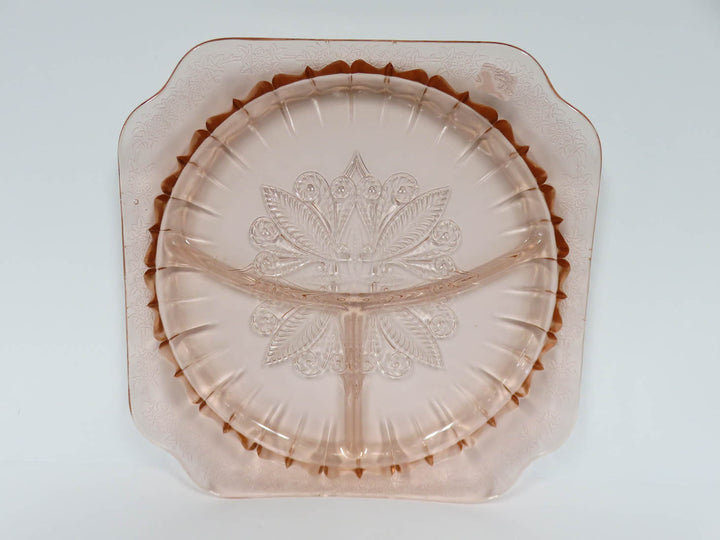 Jeannette Glass Divided Dish