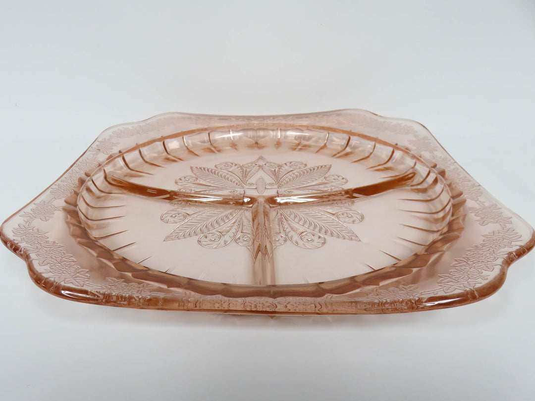 Jeannette Glass Divided Dish