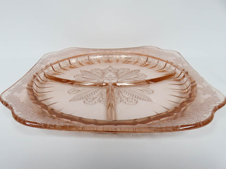 Jeannette Glass Divided Dish