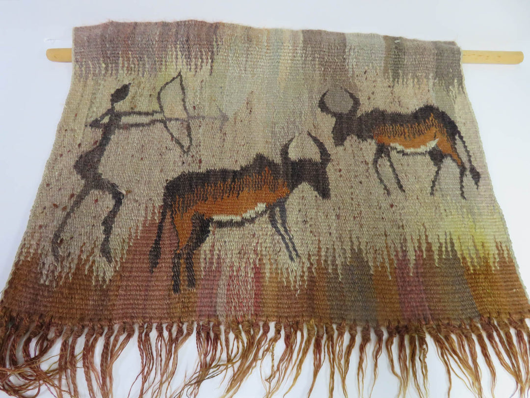 E. Nxumalo Jute and Mohair Tapestry