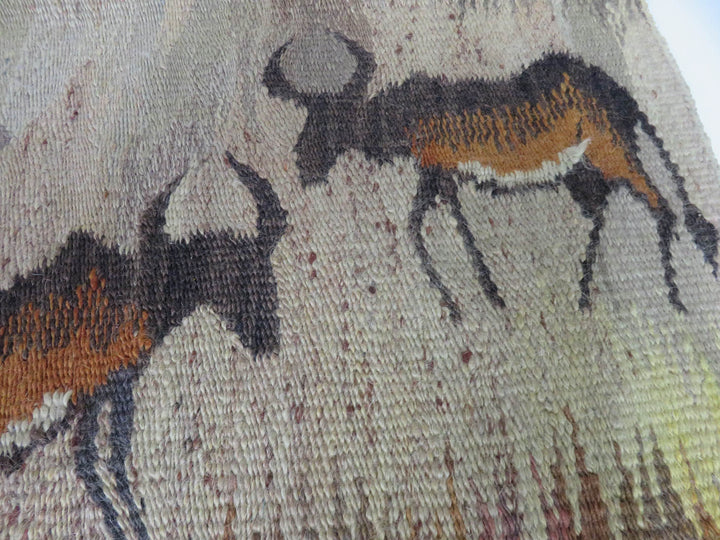 E. Nxumalo Jute and Mohair Tapestry